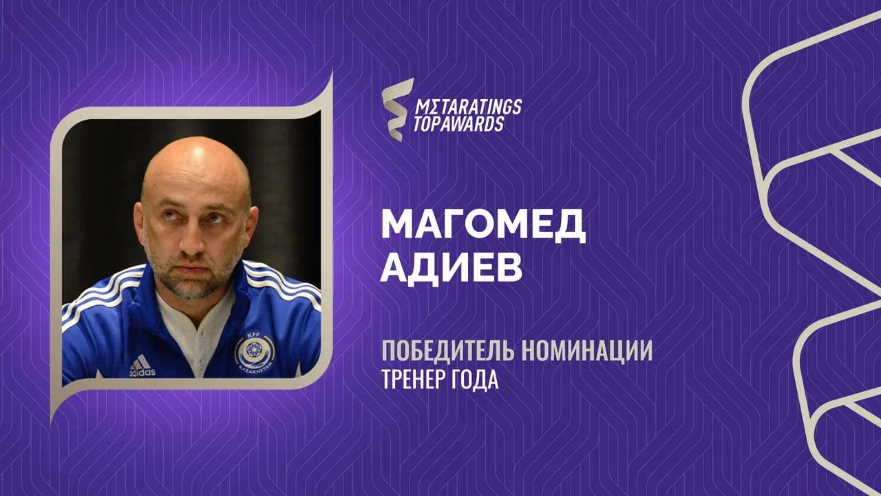 Магомед Адиев признан тренером года в номинации премии Metaratings Top Awards