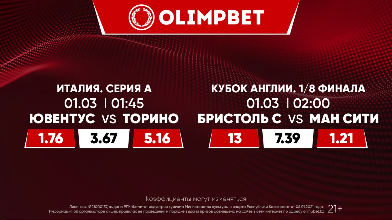 Туринское дерби в Серии А и спор «горожан» в Кубке Англии: расклады Olimpbet на топ-матчи 28 февраля