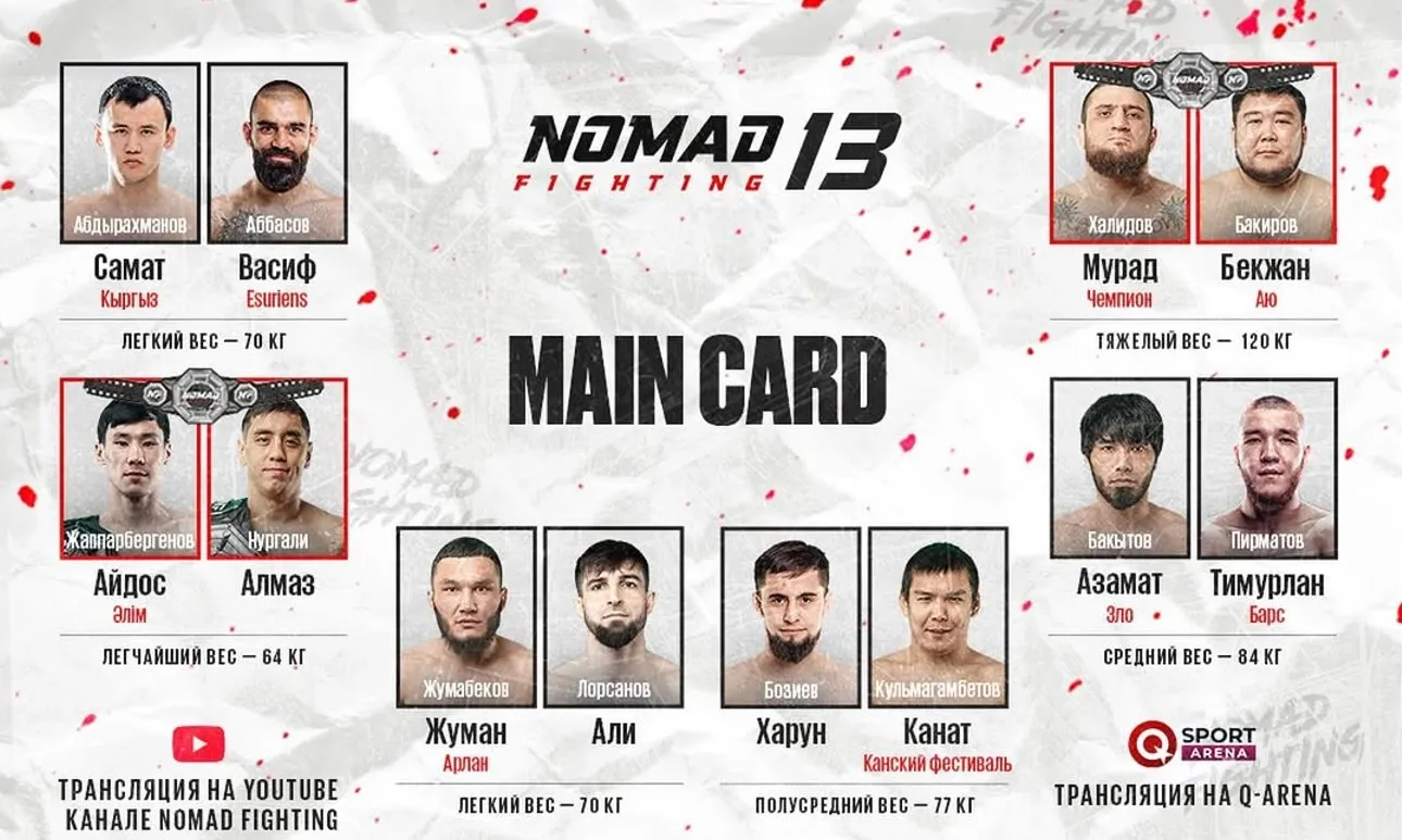Главный кард Nomad FC 13
