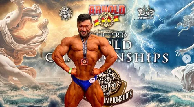 Казахстанский бодибилдер стал призером на конкурсе Арнольда Шварценеггера