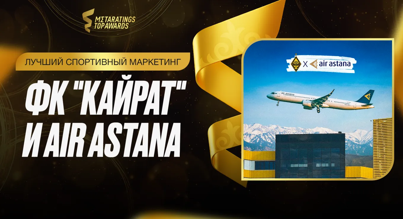 ФК «Кайрат» и Air Astana попали в номинацию «Лучший спортивный маркетинг» от Metaratings Top Awards
