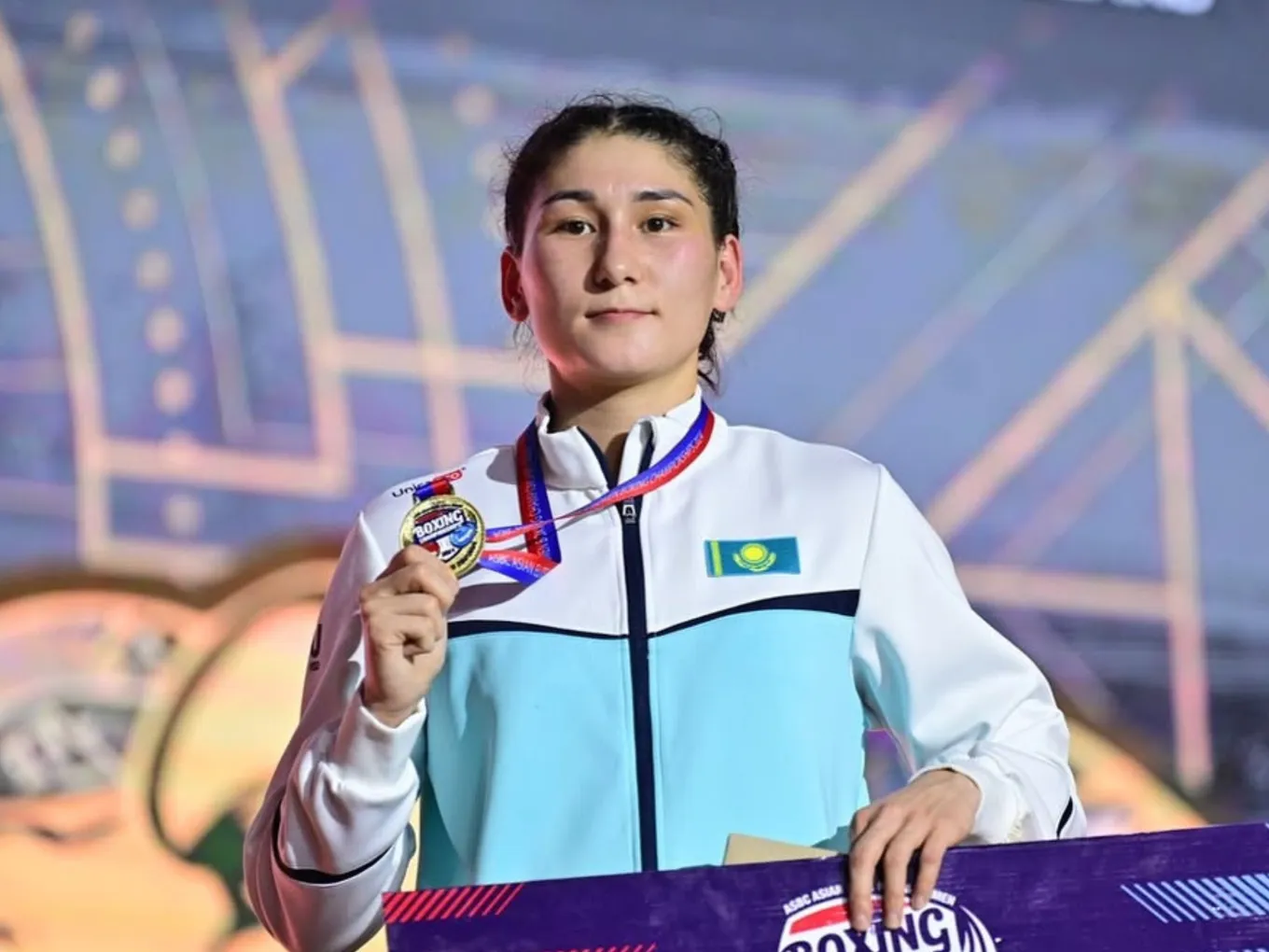 Абикеева Аида (чемпионка Азии в весе до 63 кг)