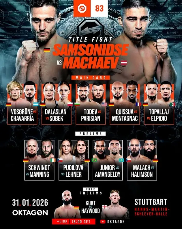 Кард турнира OKTAGON 83