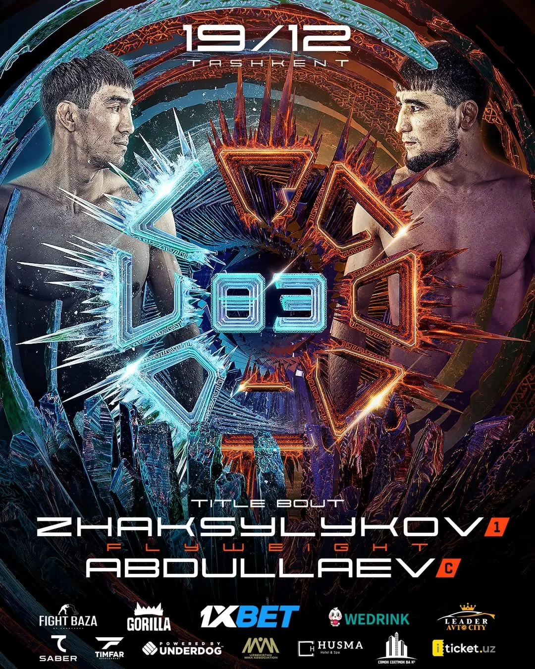 Афиша боя Жаксылыков - Абдуллаев