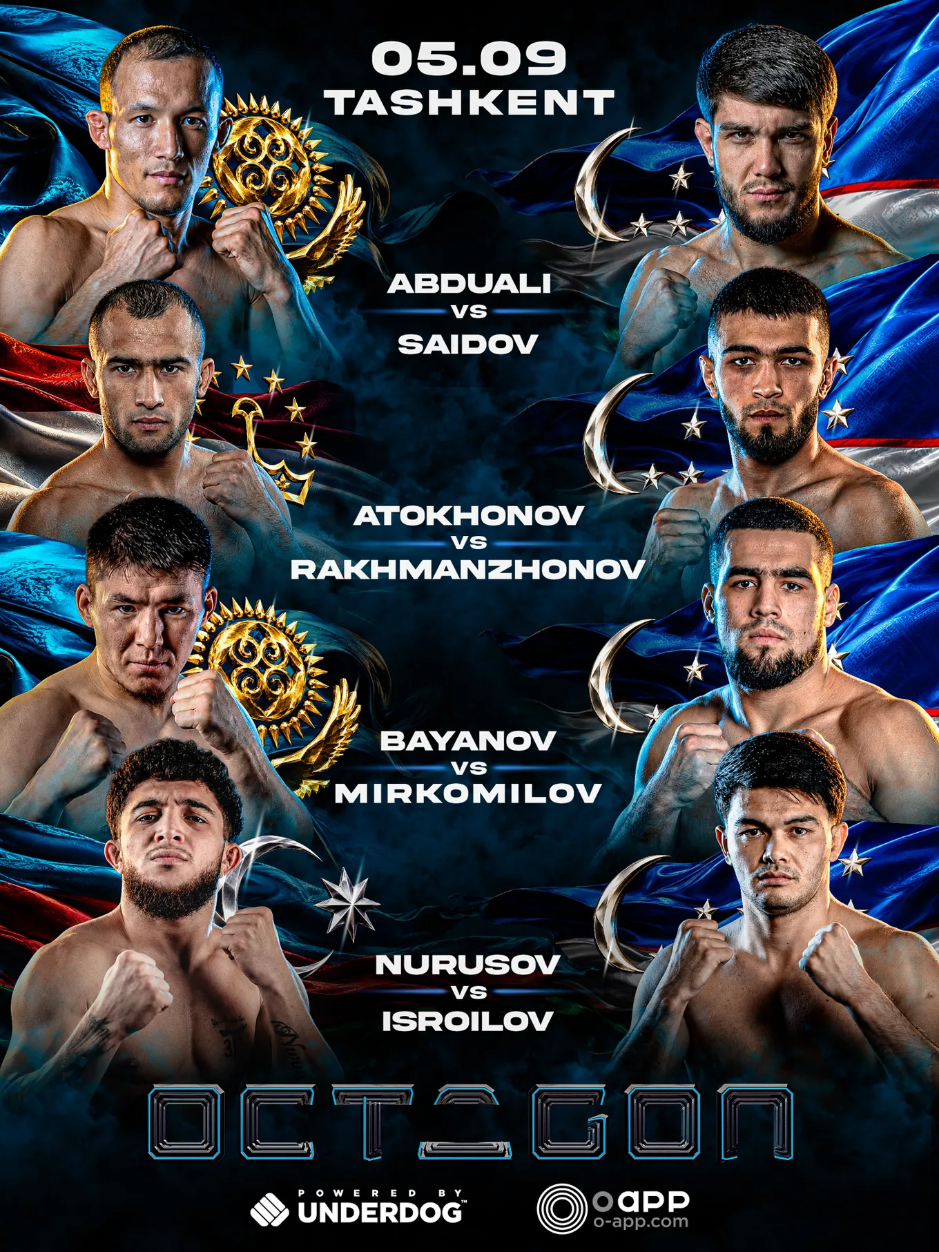 Участники главного карда Octagon 91
