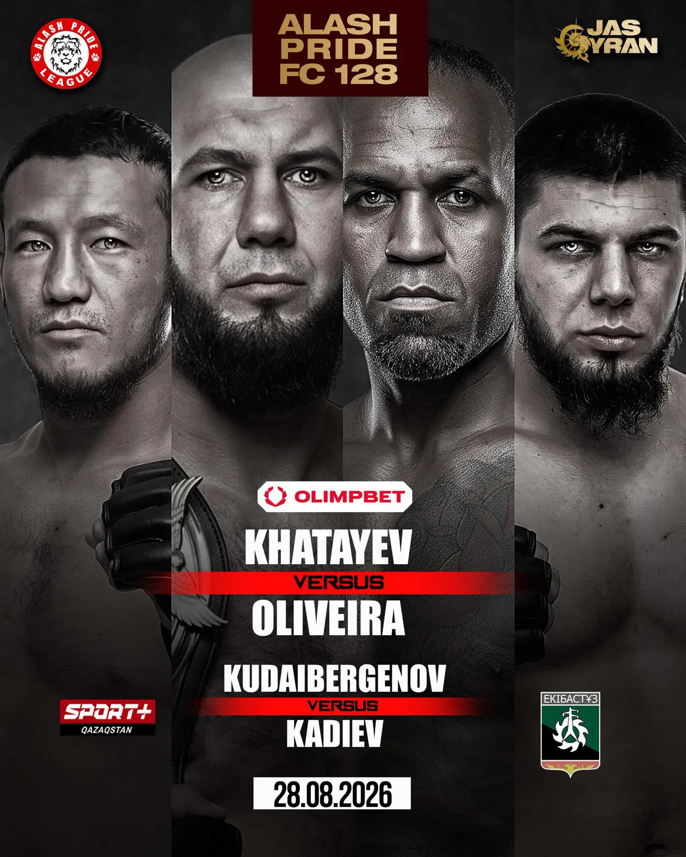 Афиша турнире Alash Pride FC 128