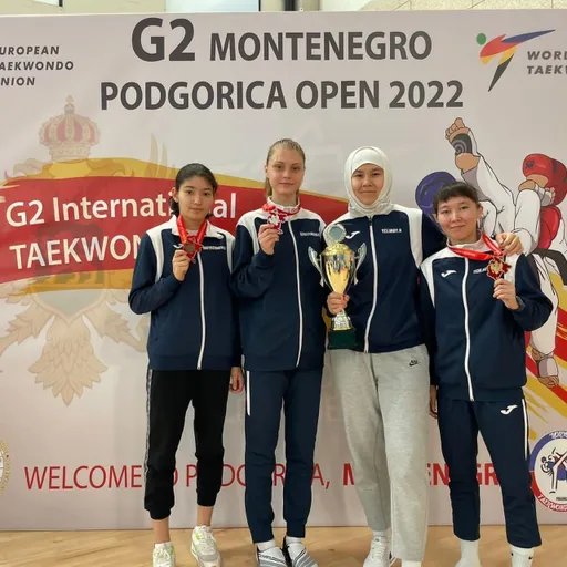 Казахстанские таеквондистки завоевали три медали на Podgorica Open G-2