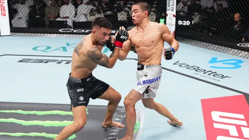 Асу Алмабаев поднялся в рейтинге UFC после победы над Пересом
