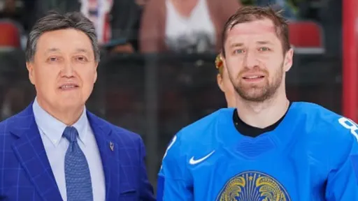 Хоккеист сборной Казахстана Евгений Рымарев выступил с яркой речью после победы над Словенией на ЧМ