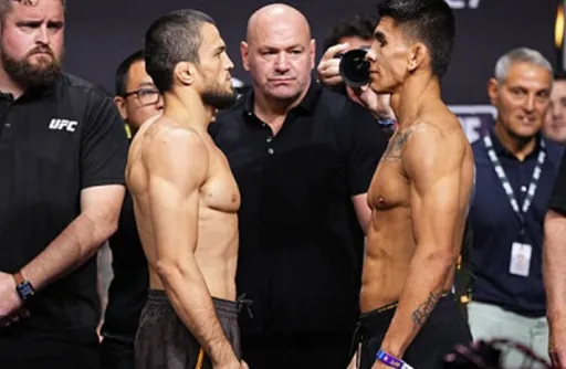 Нурмагомедов и Баутиста провели финальную дуэль взглядов перед UFC 321