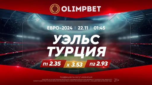 Уэльс – Турция и Хорватия – Армения: расклады Olimpbet на матчи отбора Евро-2024