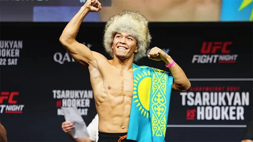 Асу Алмабаев поднялся на шестое место в рейтинге UFC