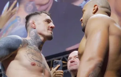 Аспиналл и Ган провели финальную дуэль взглядов перед UFC 321
