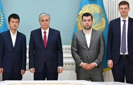 Токаев принял участников матча за мировую шахматную корону
