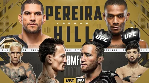 Опубликован полный кард юбилейного турнира UFC 300 с тремя титульными боями