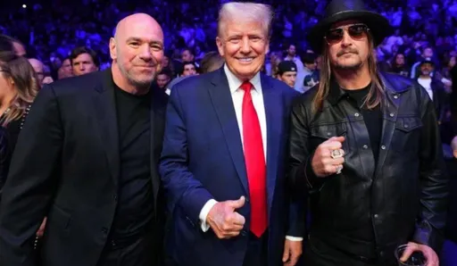 Дональд Трамп посетил турнир UFC 314 в Майами
