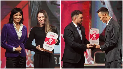 Дастан Сатпаев и Алина Литвиненко – триумфаторы церемонии KFF League Awards by Olimpbet