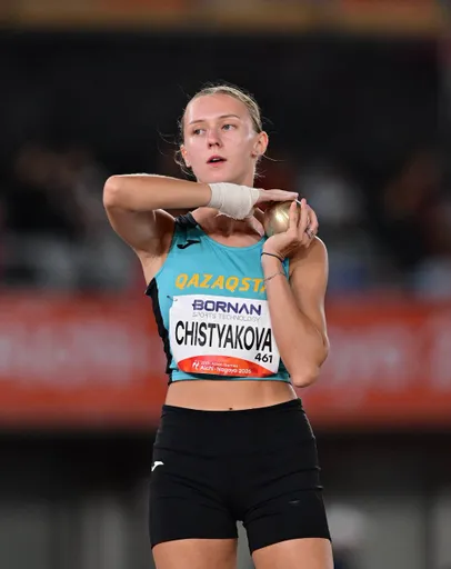 Семиборка Алина Чистякова стала шестой в толкании ядра на Азиаде-2026