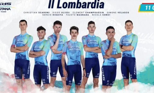 XDS Astana Team объявила состав на «Тур Ломбардии»