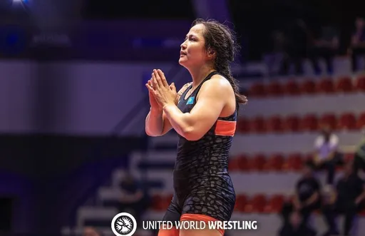 Жамиля Бакбергенова прошла в финал чемпионата Азии по борьбе