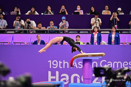 Казахстанская гимнастка Дарья Ясинская вышла в два финала чемпионата Азии