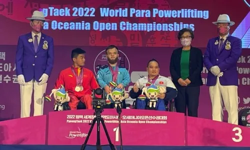 Казахстан завоевал «золото» на открытом чемпионате Азии и Океании по пара пауэрлифтингу