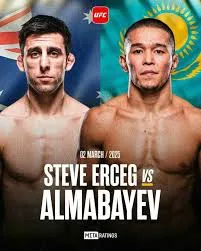 Бой Асу Алмабаева и Стива Эрцега официально подтвержден UFC
