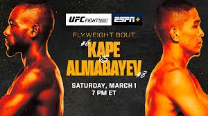 Первый в истории мэйн ивент UFC с участием бойца из Казахстана