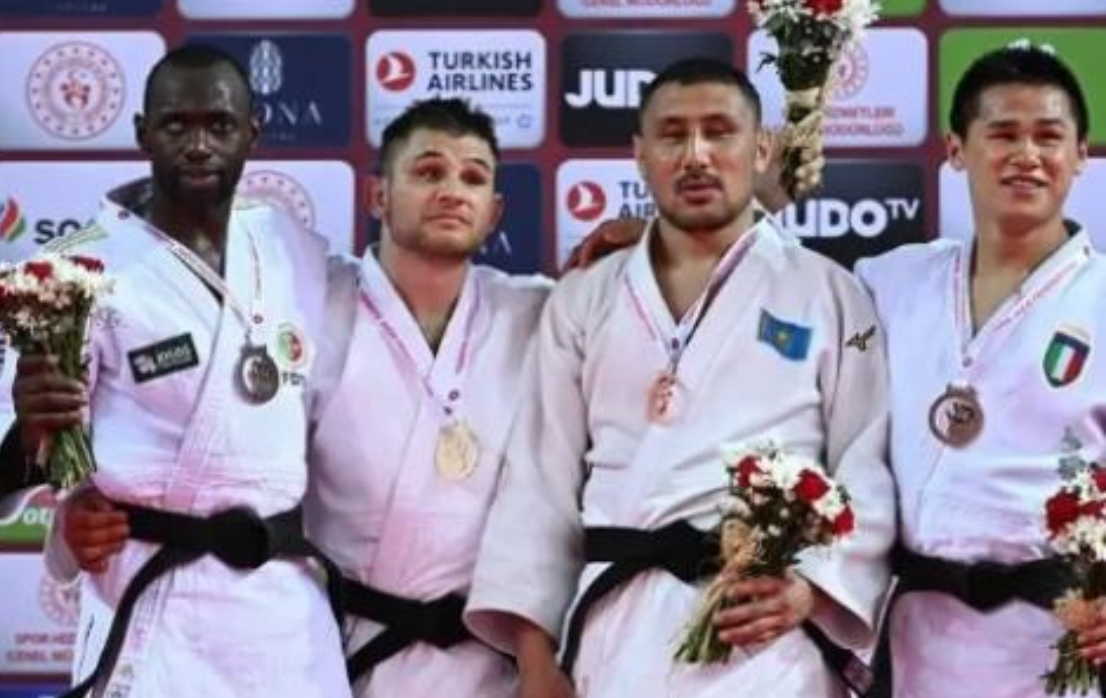 Пара дзюдоисты из Казахстана завоевали четыре медали на мировом Гран-при в Турции