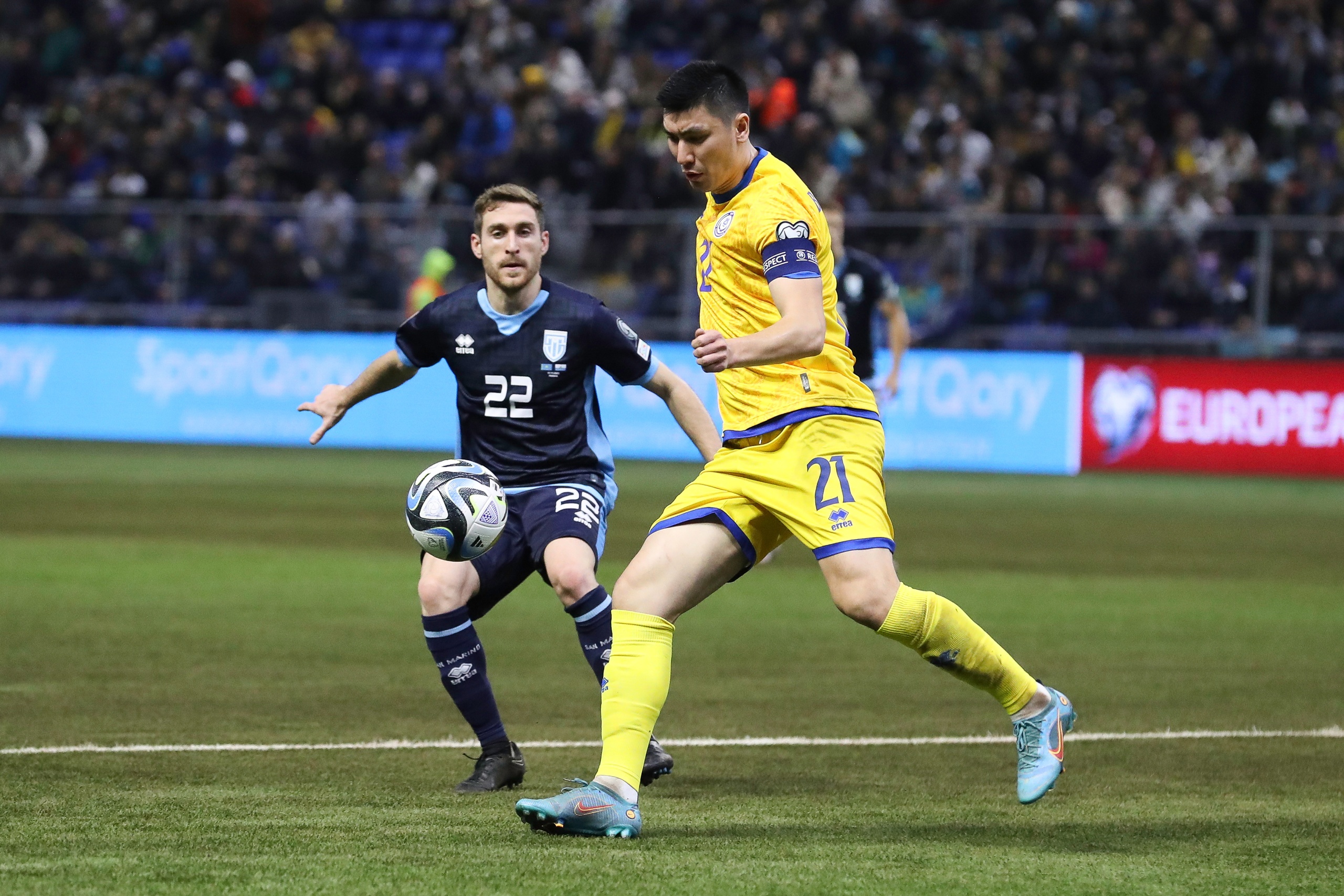 Казахстан сократил отставание Словении до одного очка в отборе на Евро