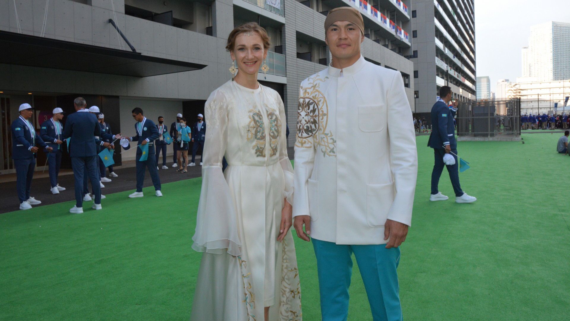 Ольга Рыпакова и Камшыбек Кункабаев на ОИ-2020 в Токио