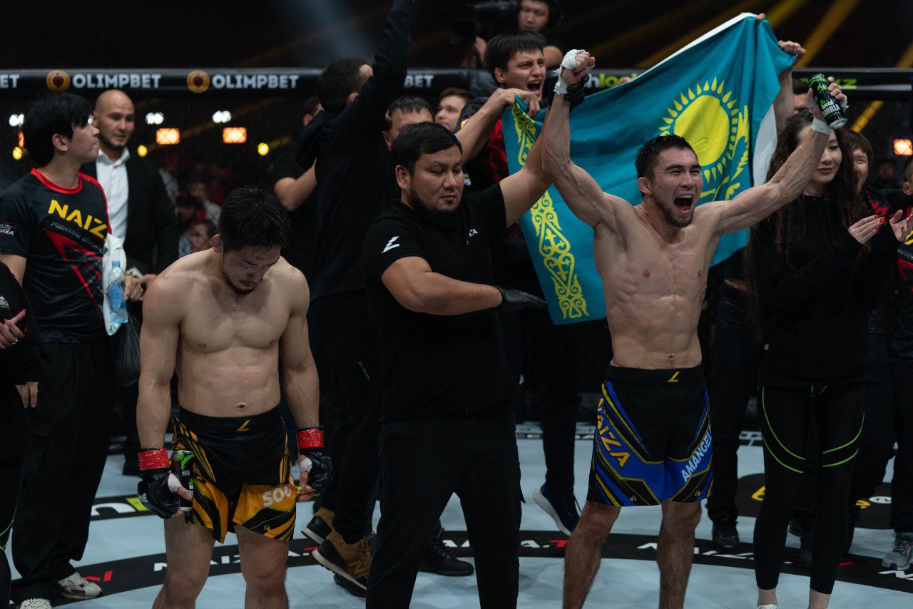 Дастан Амангельды победил нокаутом «Супер-корейца», став новым чемпионом Naiza. Время для перехода в UFC?