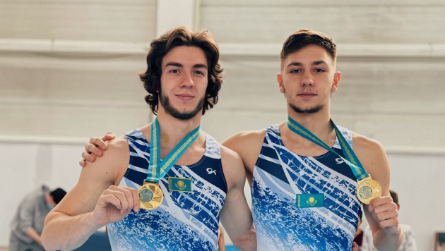 Гимнасты из Казахстана завоевали два золота на ЧМ по прыжкам на батуте