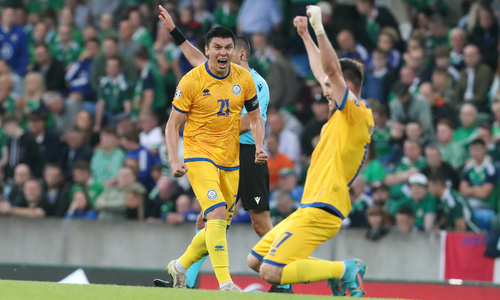 Сборная Казахстана обыграла Сан-Марино в матче квалификации к ЕВРО-2024