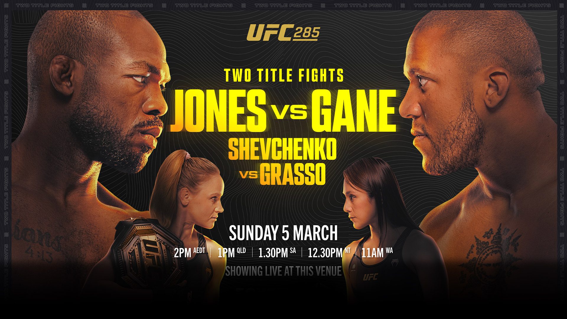 Шавкат Рахмонов и Джон Джонс возвращаются на одном турнире: где смотреть главный ивент весны UFC 285