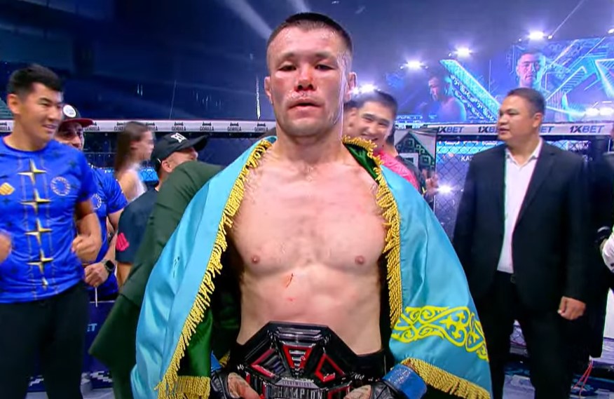 Бауыржан Куанышбаев стал новым чемпионом лиги Octagon в среднем весе