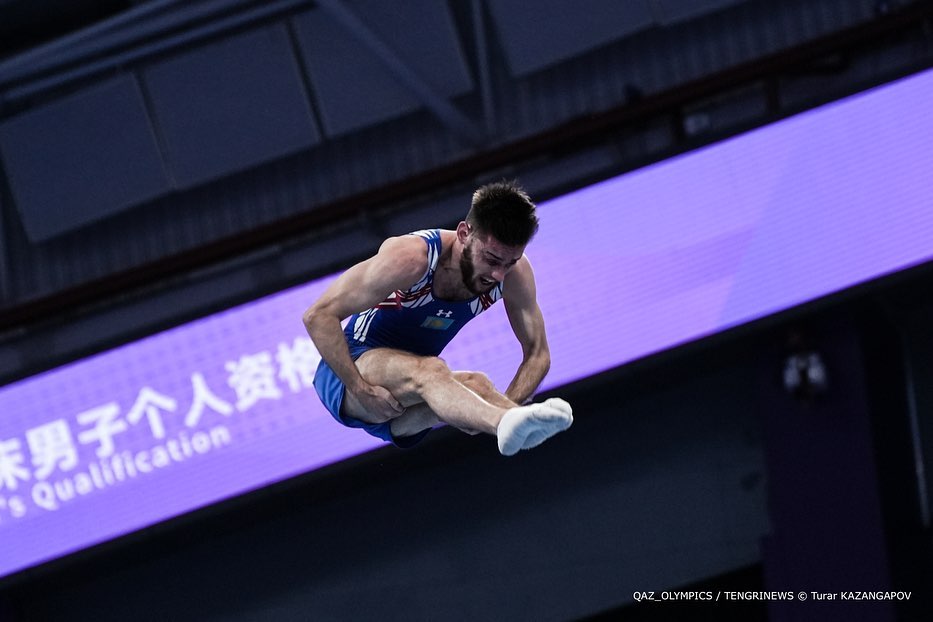 Казахстанский гимнаст Данил Мусабаев завоевал серебро на Азиаде-2023