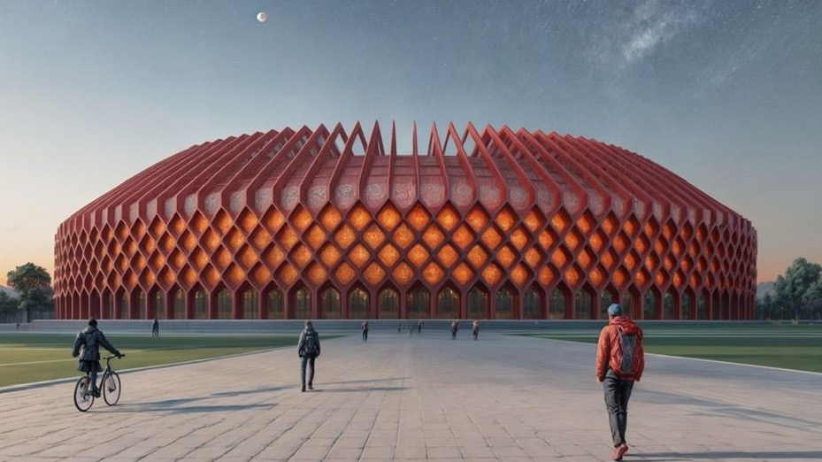 В Бишкеке построят стадион на 45 тысяч зрителей в виде юрты