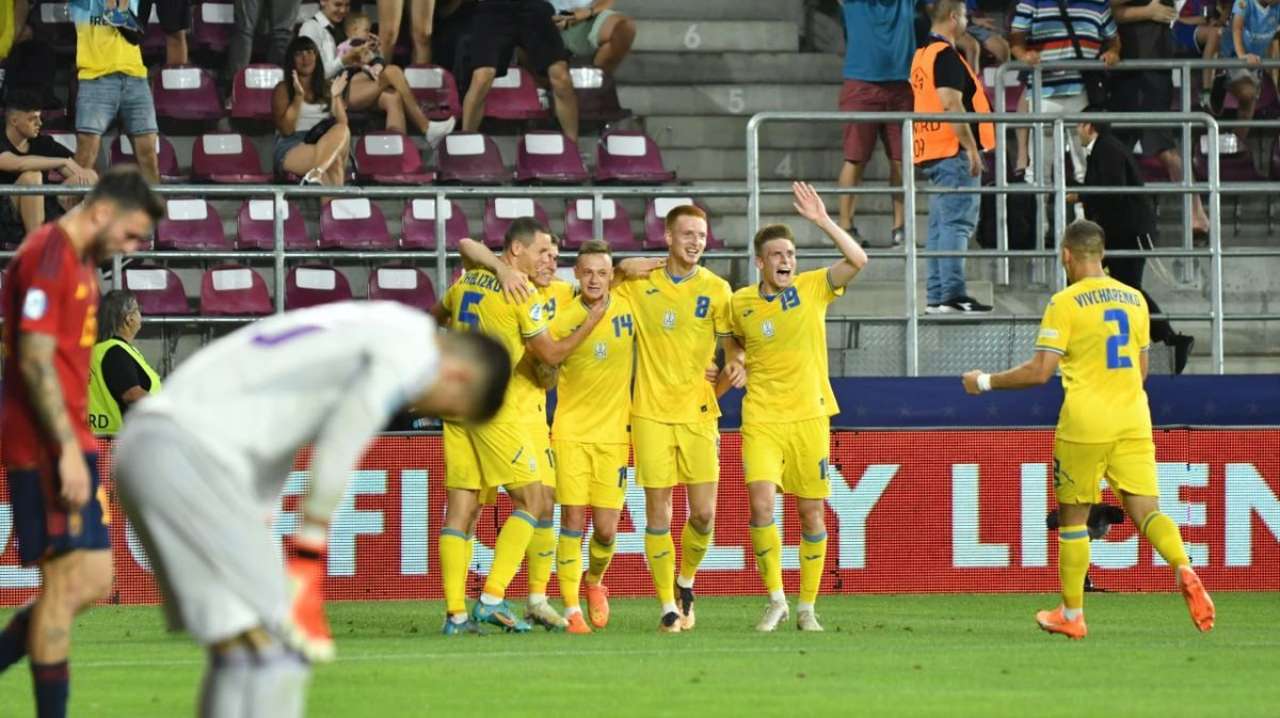 Украина сыграла вничью с Испанией в матче молодежного Евро-2023