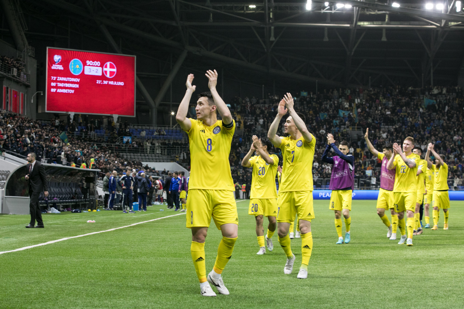 УЕФА включил камбэк сборной Казахстана над Данией в список лучших матчей в квалификации Евро-2024