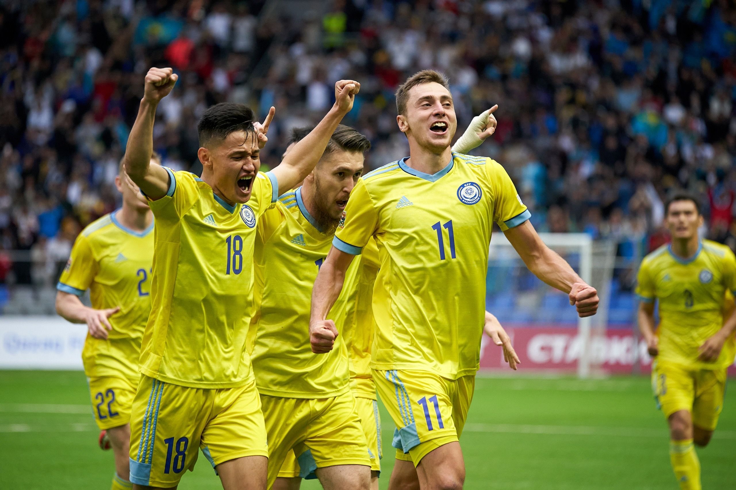 Футболисты сборной Казахстана вошли в символическую команду Лиги наций