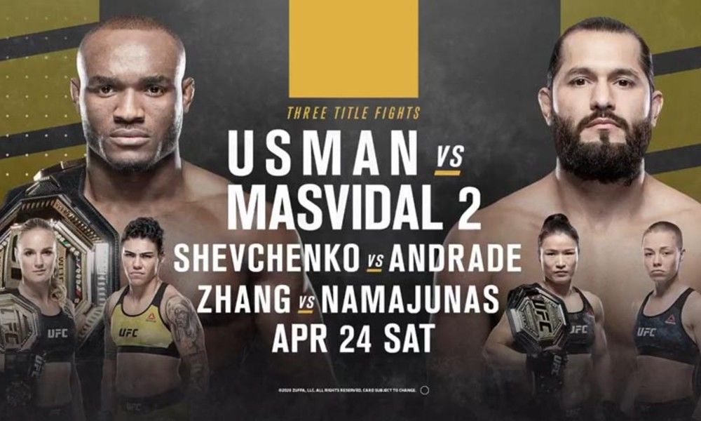 UFC 261 25 апреля: Камару Усман — Хорхе Масвидаль 2