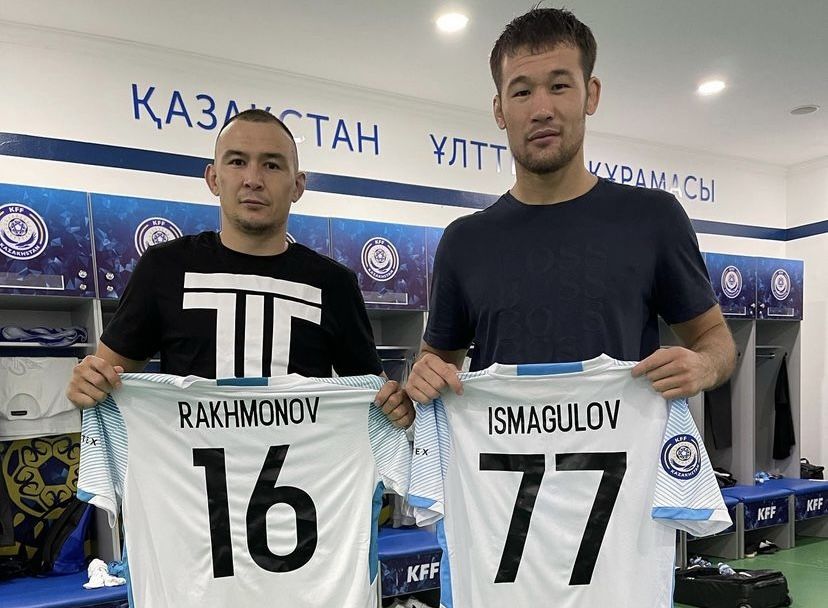 Рахмонов и Исмагулов приняли участие в футбольном матче