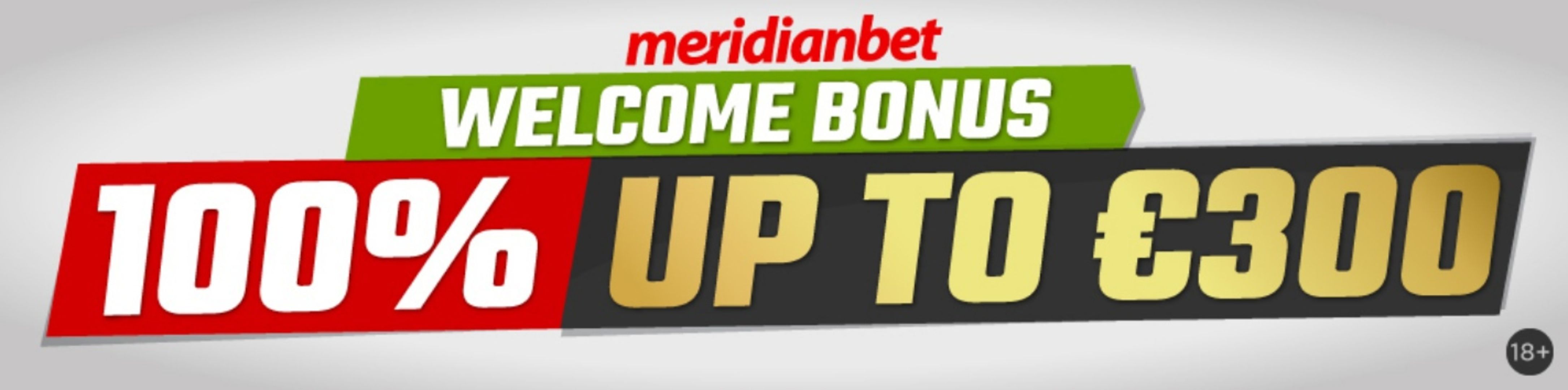Meridianbet предлагает приветственный бонус 100% до 300 евро