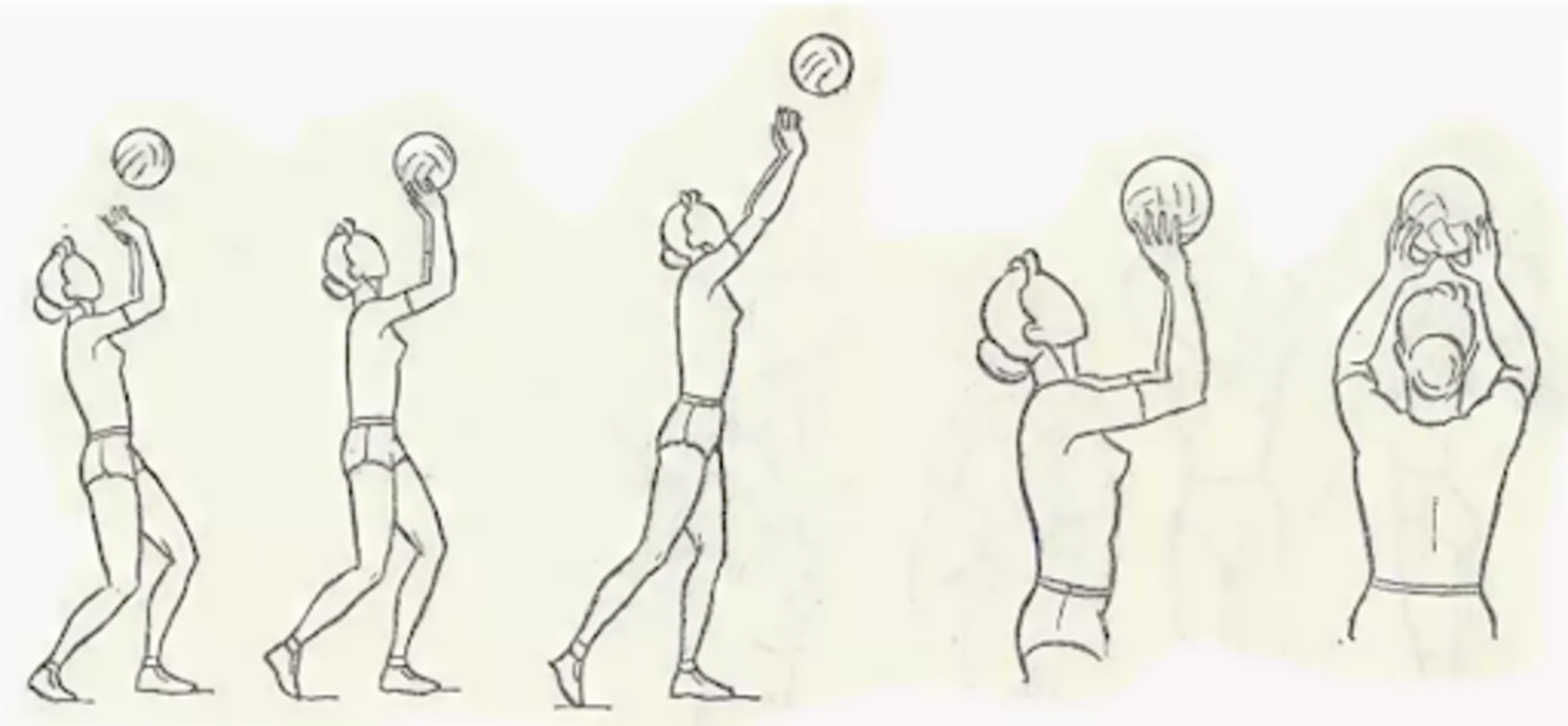 Прием и передача мяча сверху двумя руками волейбол