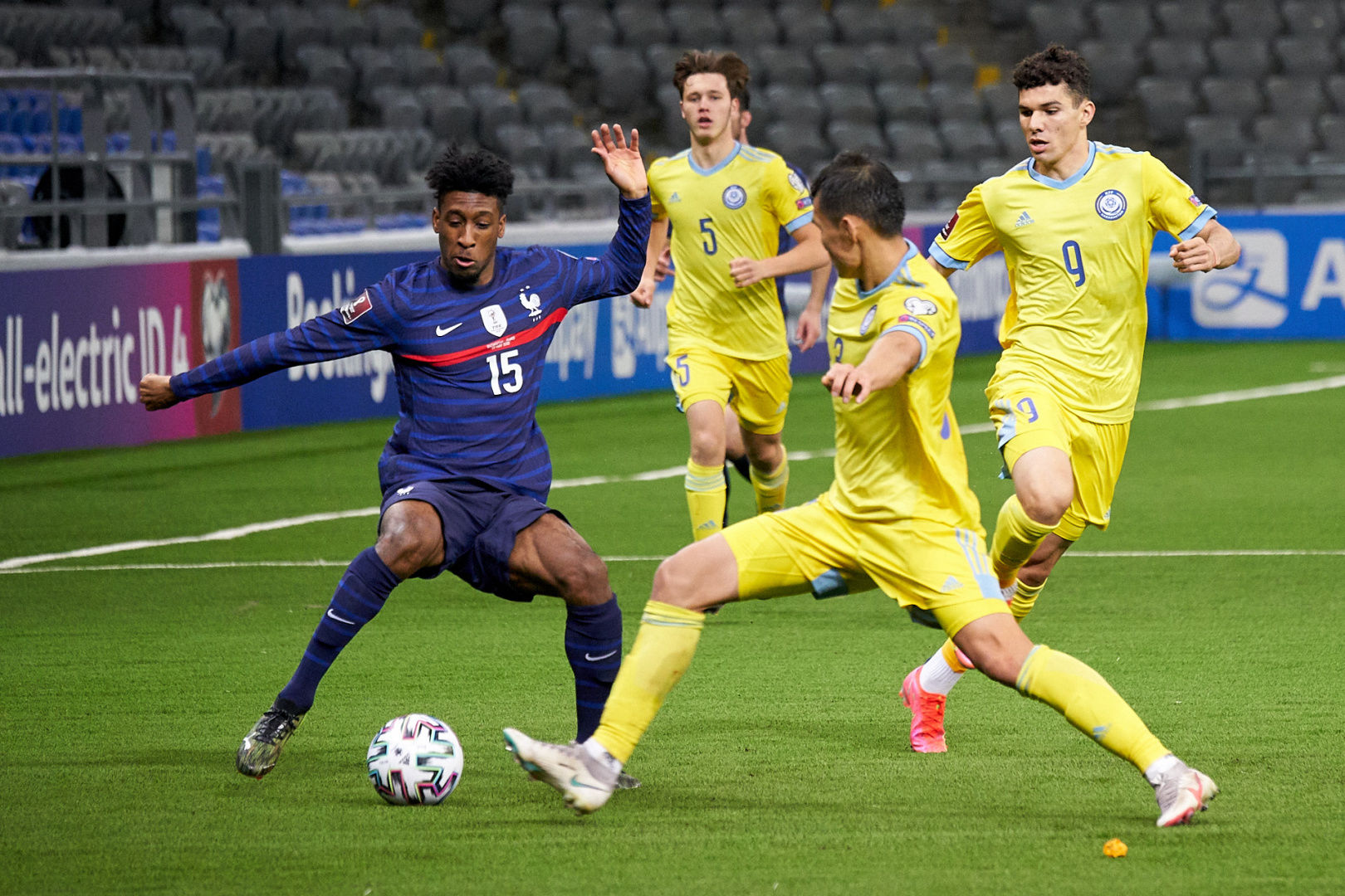 Молодежь сборной Казахстана в игре с Францией