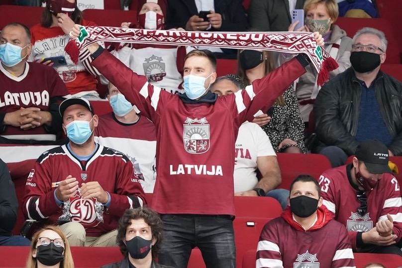 Болельщики Латвии на ЧМ-2021